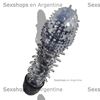 Vibrador semitransparente rigido negro